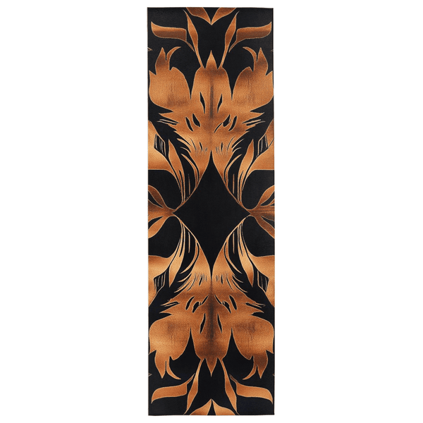 Golden Feather Radiance Rug – Bold Feather Design