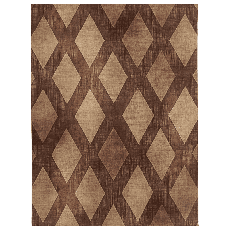 Nature’s Woven Lattice Rug – Earth-Inspired Elegance