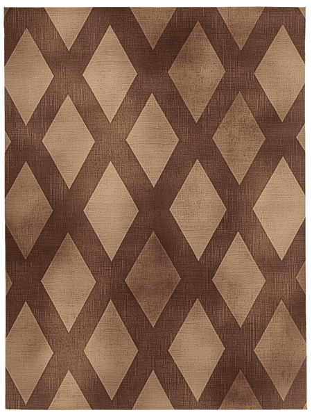 Nature’s Woven Lattice Rug – Earth-Inspired Elegance