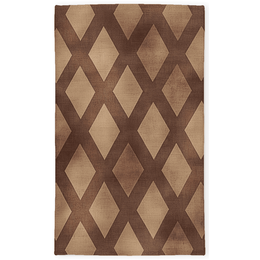 Nature’s Woven Lattice Rug – Earth-Inspired Elegance