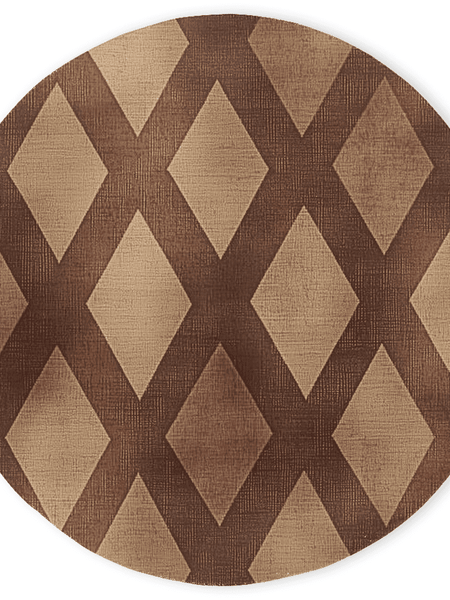 Nature’s Woven Lattice Rug – Earth-Inspired Elegance