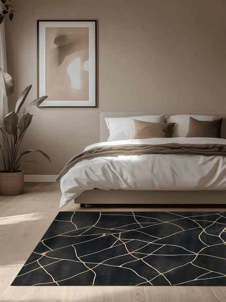 Earthbound Balance Rug – Minimalist Earth Tones, Soft & Durable | Nature - Inspired Rug by districtoasis