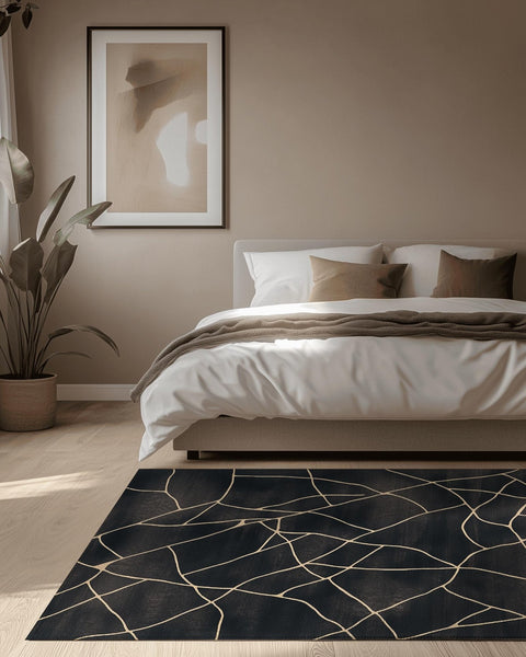 Earthbound Balance Rug – Minimalist Earth Tones, Soft & Durable | Nature - Inspired Rug by districtoasis