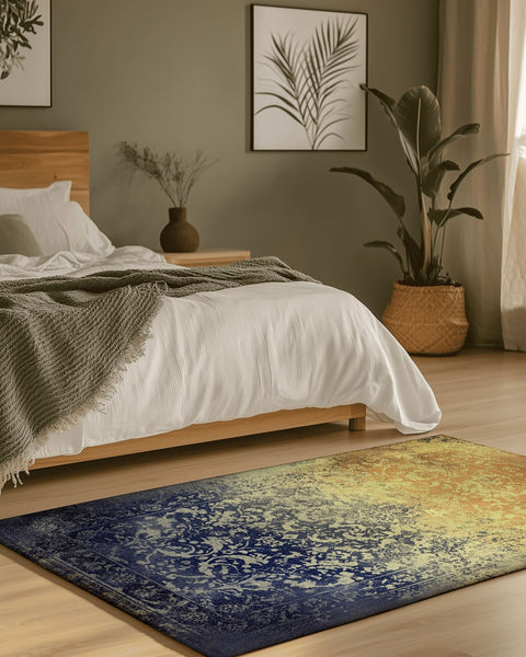 Eclipse of the Elements Rug – Bold Persian Elegance, Soft & Durable | Nature - Inspired Rug by districtoasis