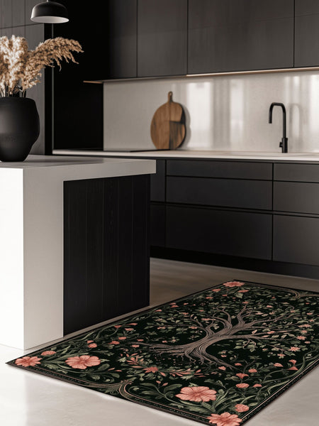 English Cottage Tree of Life Rug | Nature - Inspired Rug by districtoasis