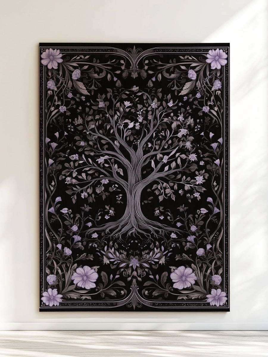 English Cottage Tree of Life Rug | Nature - Inspired Rug by districtoasis