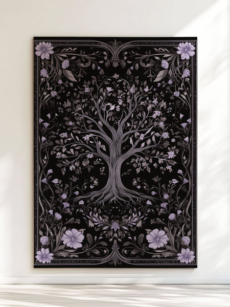 English Cottage Tree of Life Rug | Nature - Inspired Rug by districtoasis