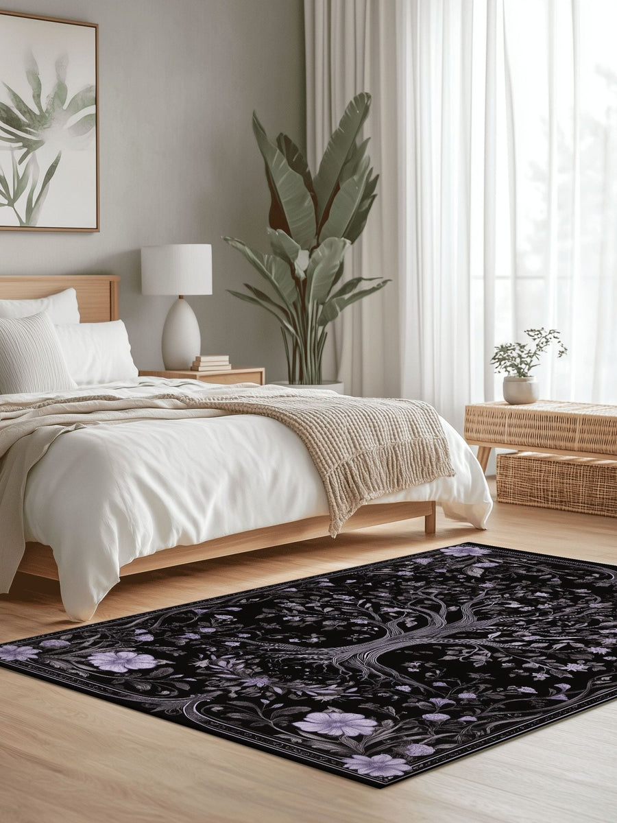 English Cottage Tree of Life Rug | Nature - Inspired Rug by districtoasis