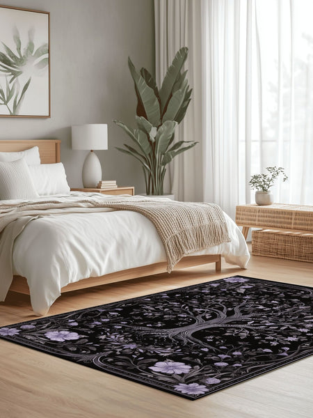 English Cottage Tree of Life Rug | Nature - Inspired Rug by districtoasis
