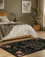 English Cottage Tree of Life Rug | Nature - Inspired Rug by districtoasis
