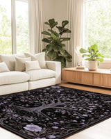 English Cottage Tree of Life Rug | Nature - Inspired Rug by districtoasis