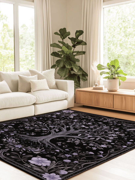 English Cottage Tree of Life Rug | Nature - Inspired Rug by districtoasis