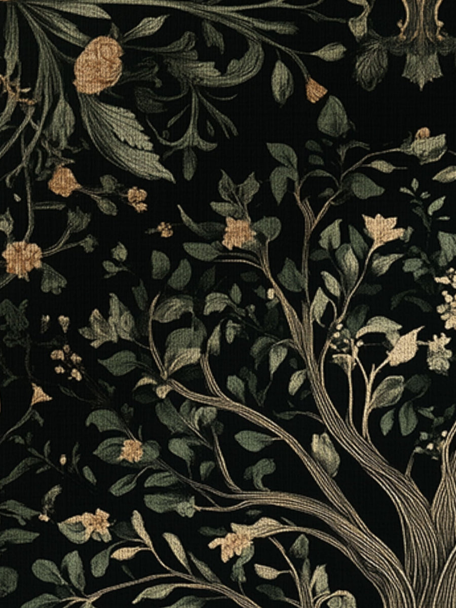 English Cottage Tree of Life Rug | Nature - Inspired Rug by districtoasis