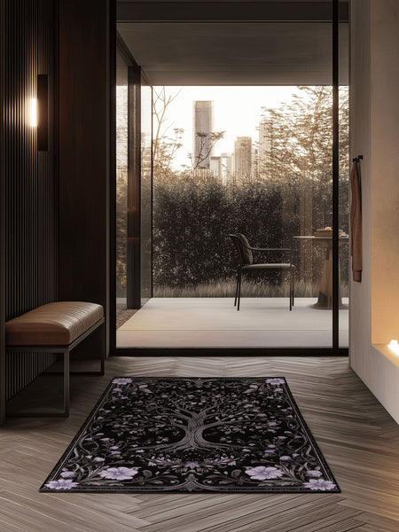 English Cottage Tree of Life Rug | Nature - Inspired Rug by districtoasis