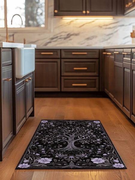 English Cottage Tree of Life Rug | Nature - Inspired Rug by districtoasis