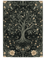 English Cottage Tree of Life Rug – Timeless Garden Charm, Soft & Rooted | Nature - Inspired Rug by districtoasis
