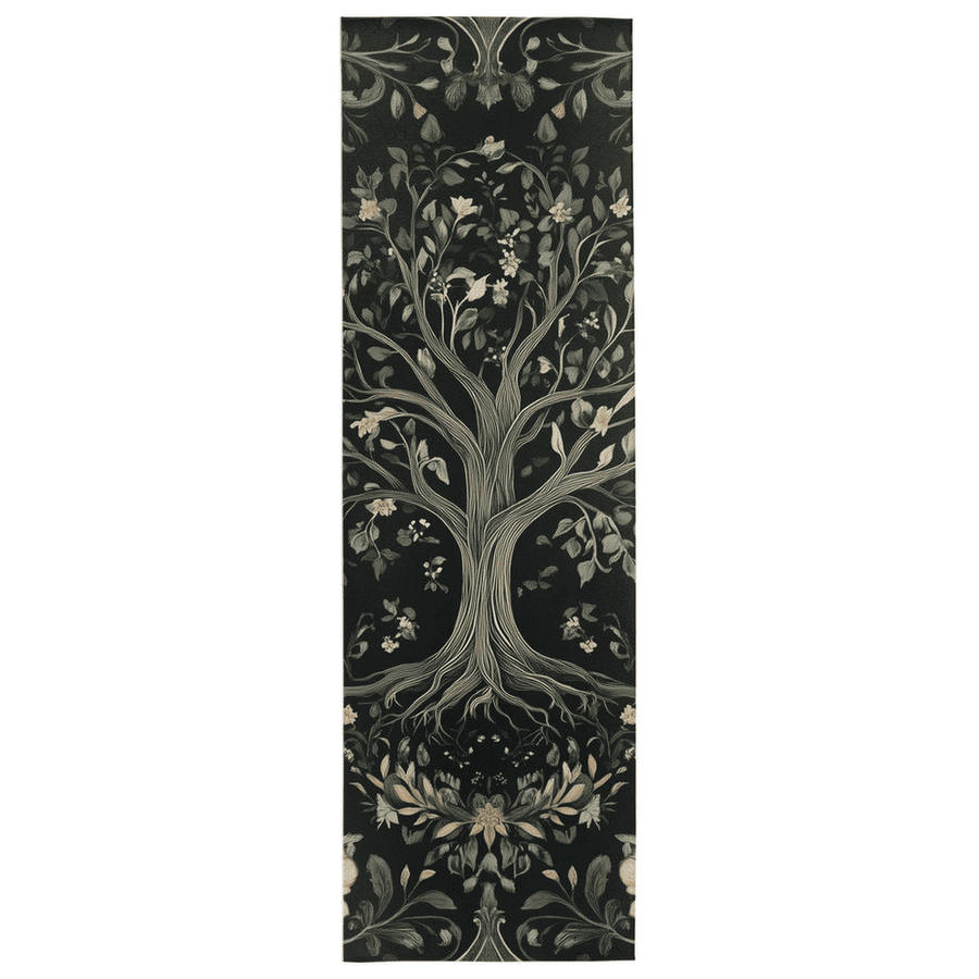English Cottage Tree of Life Rug – Timeless Garden Charm, Soft & Rooted | Nature - Inspired Rug by districtoasis