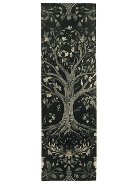 English Cottage Tree of Life Rug – Timeless Garden Charm, Soft & Rooted | Nature - Inspired Rug by districtoasis