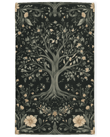 English Cottage Tree of Life Rug – Timeless Garden Charm, Soft & Rooted | Nature - Inspired Rug by districtoasis
