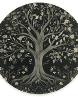 English Cottage Tree of Life Rug – Timeless Garden Charm, Soft & Rooted | Nature - Inspired Rug by districtoasis