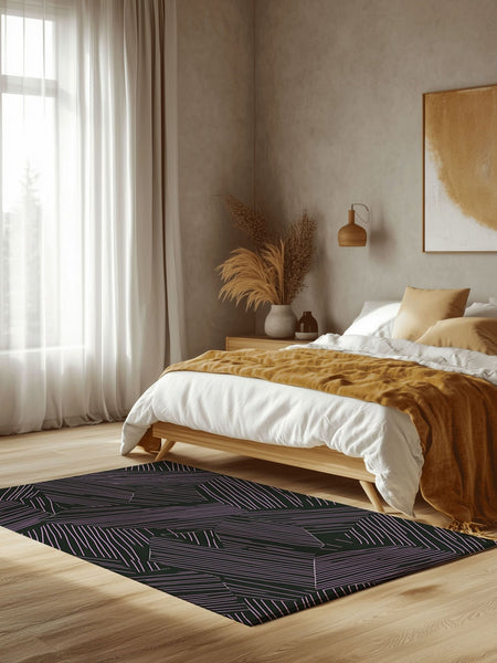 Ethereal Leafwork Rug | Nature - Inspired Rug by districtoasis