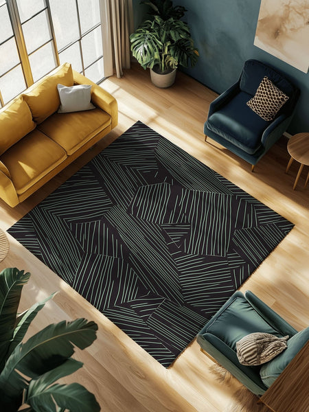 Ethereal Leafwork Rug | Nature - Inspired Rug by districtoasis