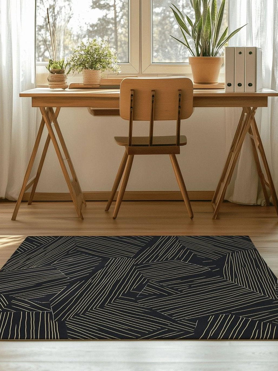 Ethereal Leafwork Rug | Nature - Inspired Rug by districtoasis
