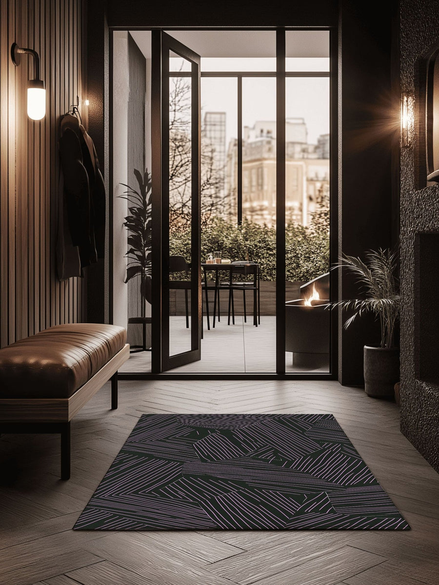 Ethereal Leafwork Rug | Nature - Inspired Rug by districtoasis