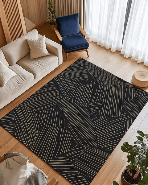 Ethereal Leafwork Rug – Airy Botanical Elegance, Soft & Durable | Nature - Inspired Rug by districtoasis