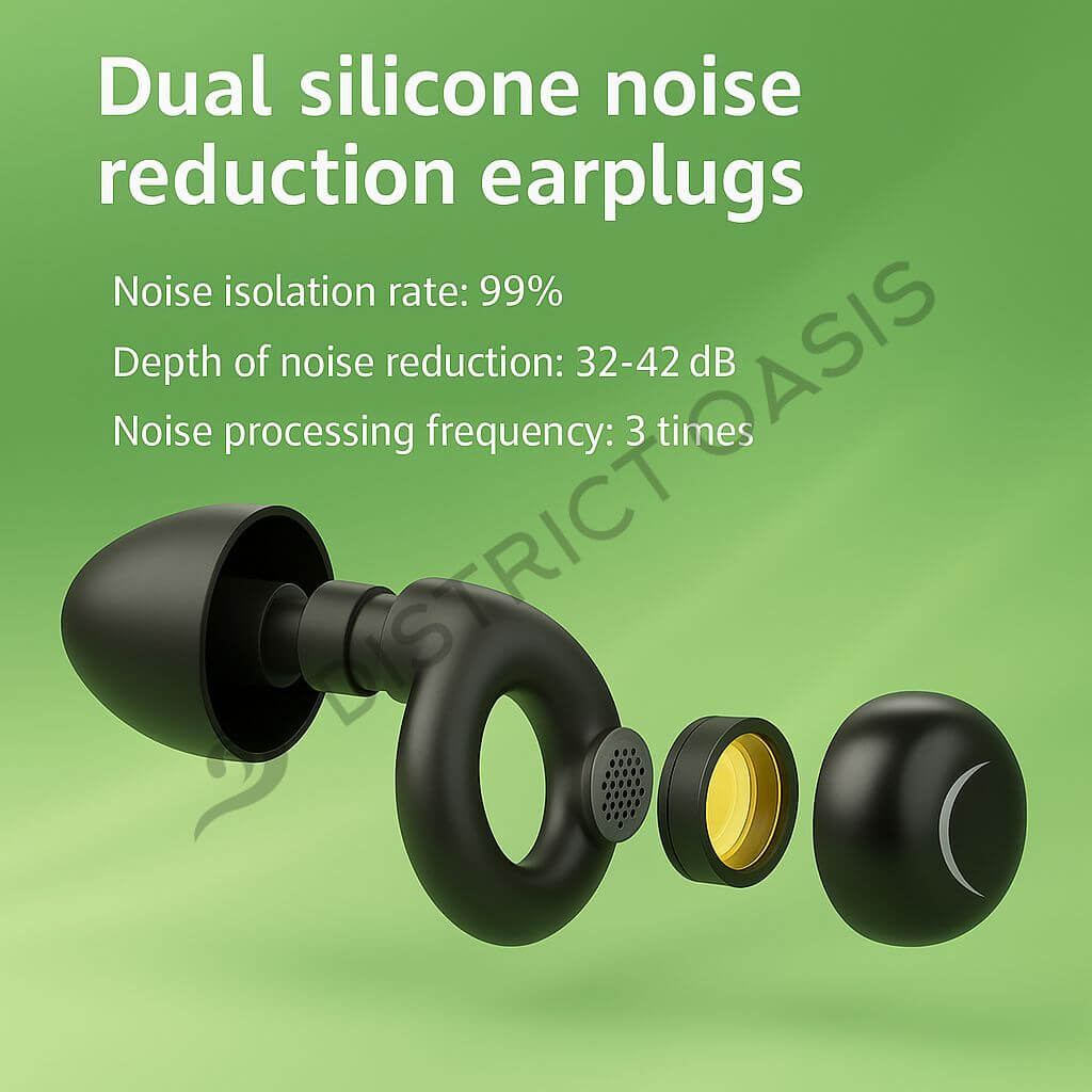 OasisHush™ – Silicone Earplugs for Side Sleepers$25.00