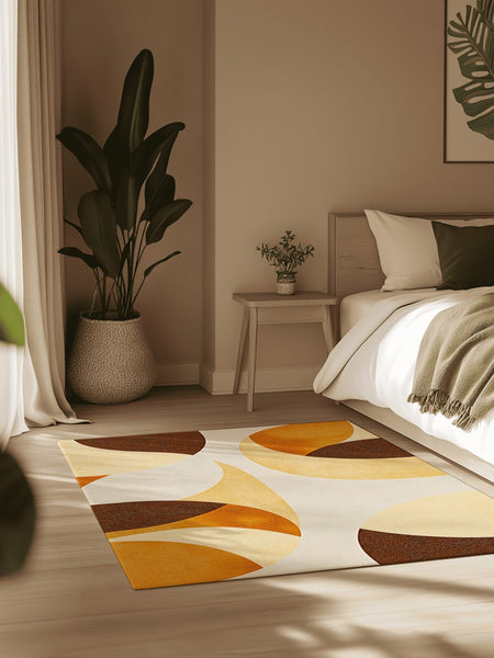 GeoChic Modern Boho Rug | Nature - Inspired Rug by districtoasis
