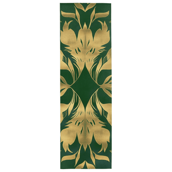 Golden Feather Radiance Rug – Bold Feather Design, Soft & Durable | Nature - Inspired Rug by districtoasis