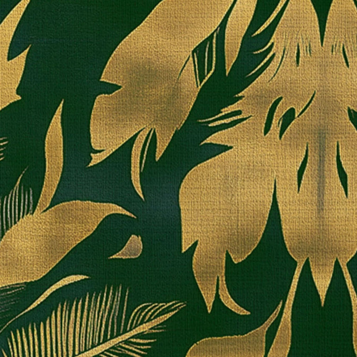 Golden Feather Radiance Rug – Bold Feather Design, Soft & Durable | Nature - Inspired Rug by districtoasis