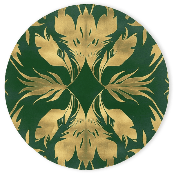Golden Feather Radiance Rug – Bold Feather Design, Soft & Durable | Nature - Inspired Rug by districtoasis
