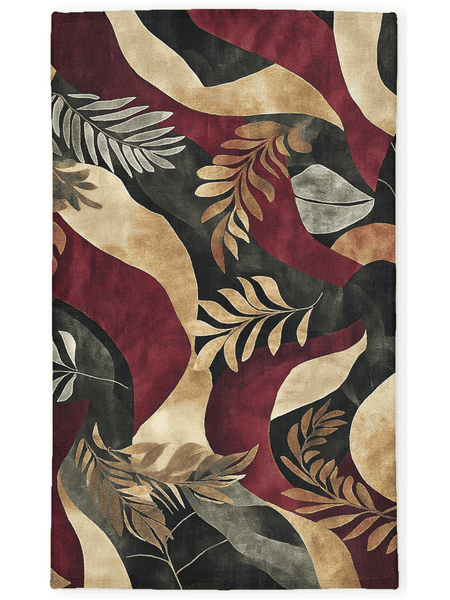 Jungle Harmony Rug – Philippine Jungle Design, Vibrant & Durable | Nature - Inspired Rug by districtoasis