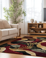 Jungle Harmony Rug – Philippine Jungle Design, Vibrant & Durable | Nature - Inspired Rug by districtoasis