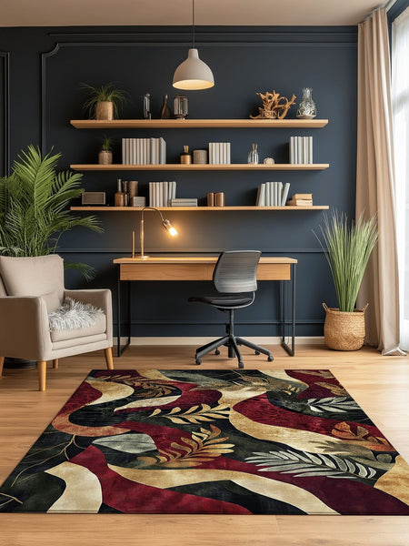 Jungle Harmony Rug – Philippine Jungle Design, Vibrant & Durable | Nature - Inspired Rug by districtoasis