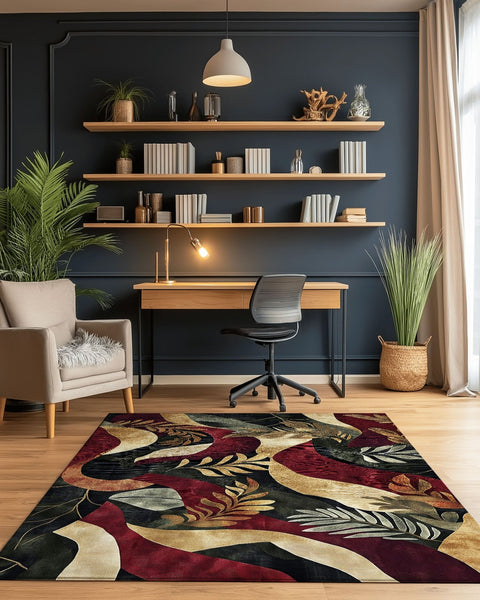 Jungle Harmony Rug – Philippine Jungle Design, Vibrant & Durable | Nature - Inspired Rug by districtoasis