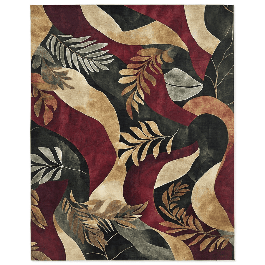 Jungle Harmony Rug – Philippine Jungle Design, Vibrant & Durable | Nature - Inspired Rug by districtoasis