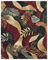 Jungle Harmony Rug – Philippine Jungle Design, Vibrant & Durable | Nature - Inspired Rug by districtoasis