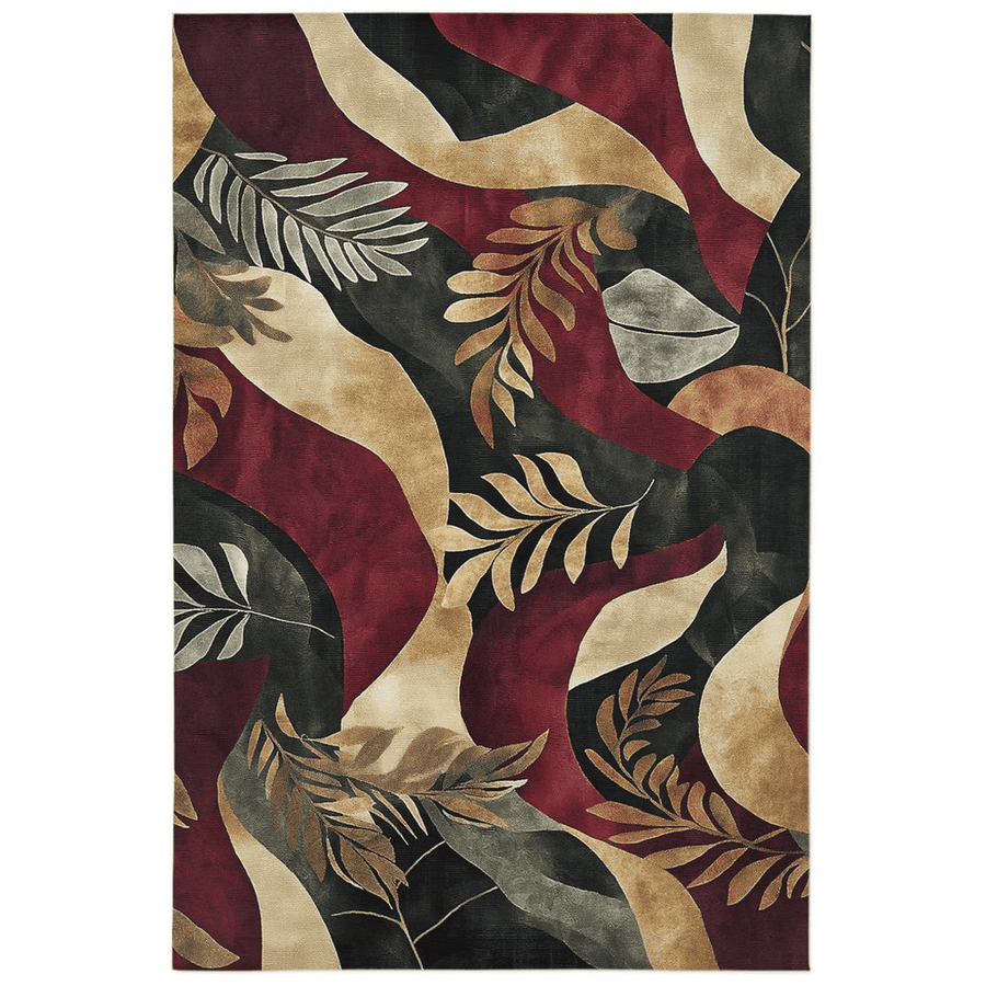 Jungle Harmony Rug – Philippine Jungle Design, Vibrant & Durable | Nature - Inspired Rug by districtoasis