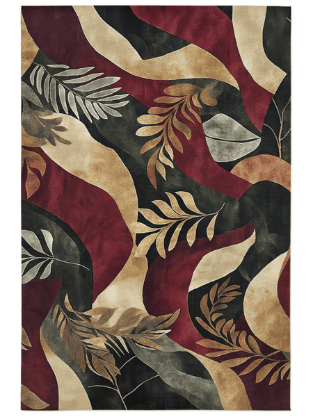 Jungle Harmony Rug – Philippine Jungle Design, Vibrant & Durable | Nature - Inspired Rug by districtoasis