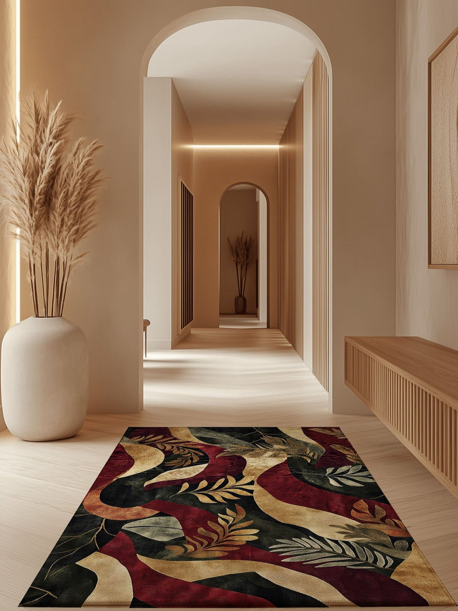 Jungle Harmony Rug – Philippine Jungle Design, Vibrant & Durable | Nature - Inspired Rug by districtoasis