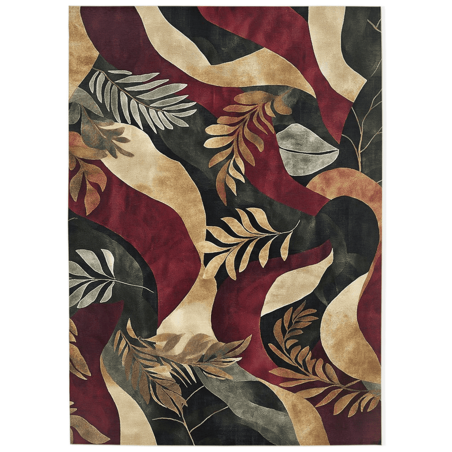 Jungle Harmony Rug – Philippine Jungle Design, Vibrant & Durable | Nature - Inspired Rug by districtoasis