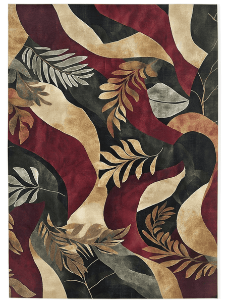 Jungle Harmony Rug – Philippine Jungle Design, Vibrant & Durable | Nature - Inspired Rug by districtoasis