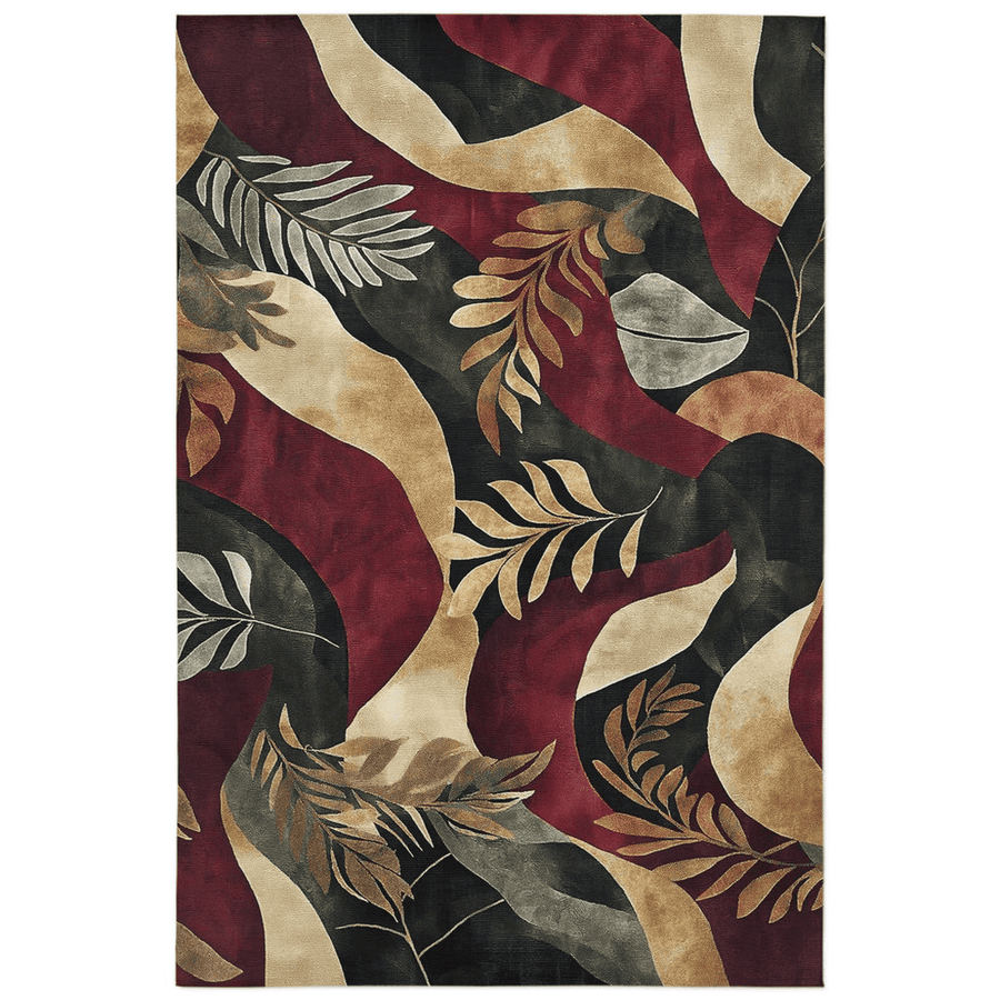 Jungle Harmony Rug – Philippine Jungle Design, Vibrant & Durable | Nature - Inspired Rug by districtoasis