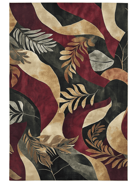 Jungle Harmony Rug – Philippine Jungle Design, Vibrant & Durable | Nature - Inspired Rug by districtoasis