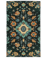 Kazakh Bloom Elegance Rug – Traditional Floral Design, Rich & Refined | Nature - Inspired Rug by districtoasis
