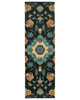 Kazakh Bloom Elegance Rug – Traditional Floral Design, Rich & Refined | Nature - Inspired Rug by districtoasis