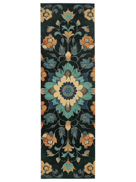 Kazakh Bloom Elegance Rug – Traditional Floral Design, Rich & Refined | Nature - Inspired Rug by districtoasis